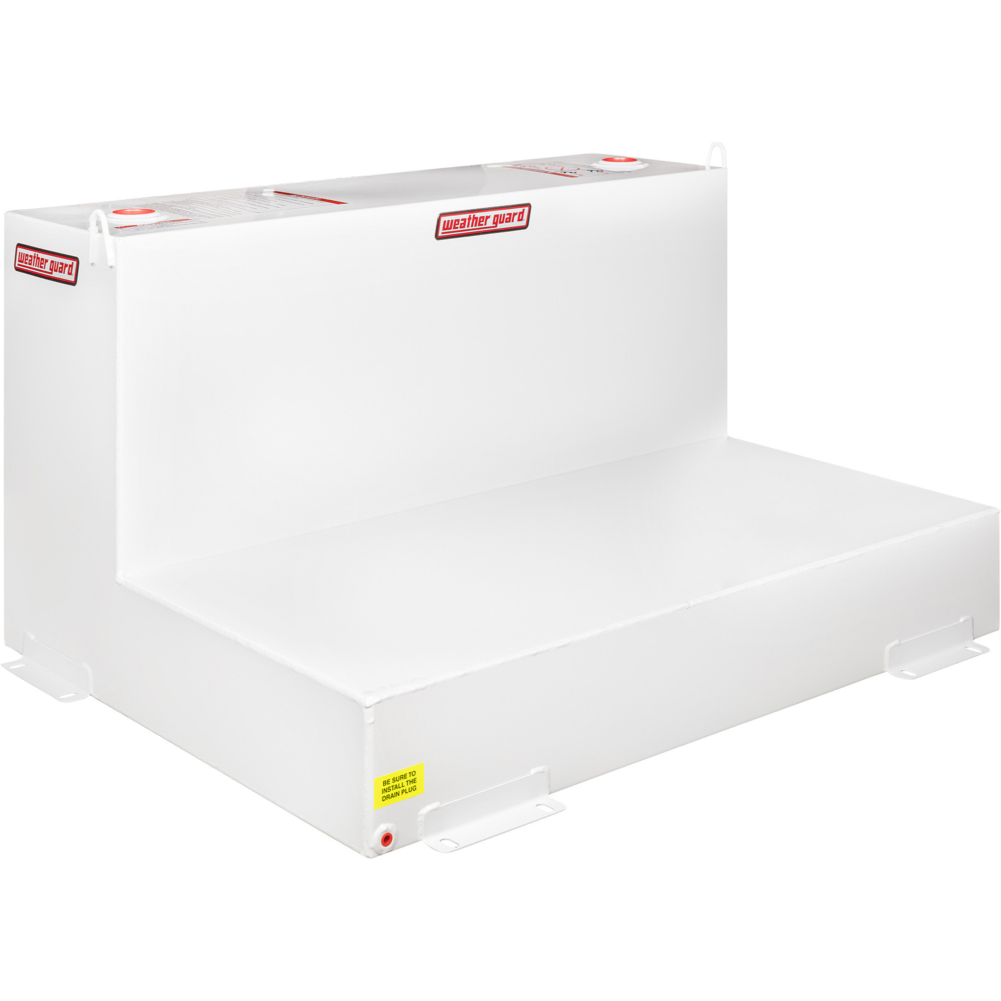 Weather Guard Diesel Fuel Transfer Tank, 110-Gal., L-Shaped, Brite White, Model# 362-3-02